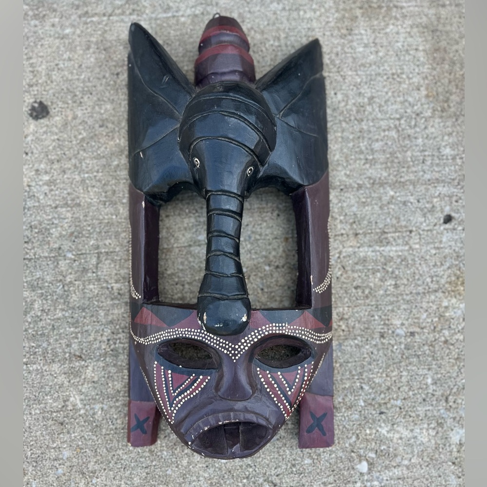 Vintage Handcrafted African Tribal Mask